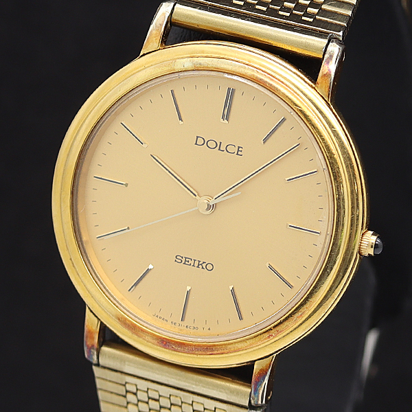 SEIKO DOLCE 5E31-7A40 手巻き時計 金色ケース Yahoo!オークション -「seiko dolce 5e31」の落札相場・落札価格