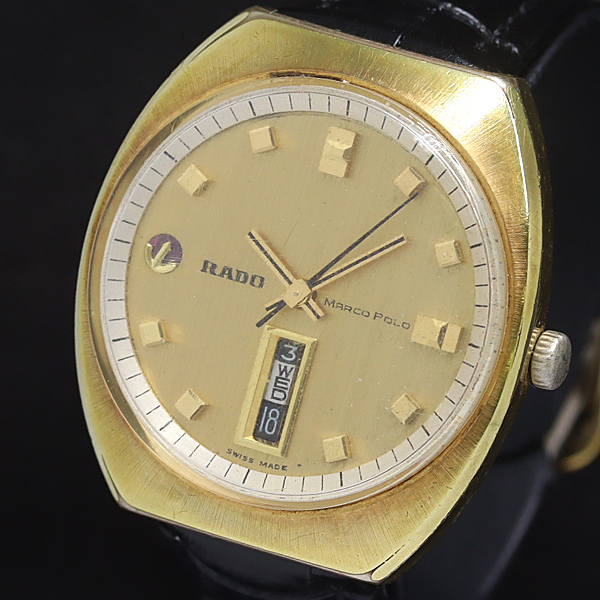 は*か様 レア文字盤 RADO ラドー MARCO POLO マルコポーロ自動巻 Yahoo!オークション -「ラドー マルコポーロ」(ラドー) (ら行)の