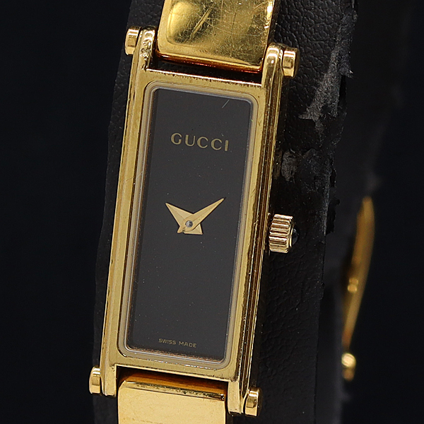 象形文字【稼働品】グッチGUCCI 1500Lバングル黒文字盤レディース Yahoo!オークション -「グッチ 1500l」の落札相場・落札価格