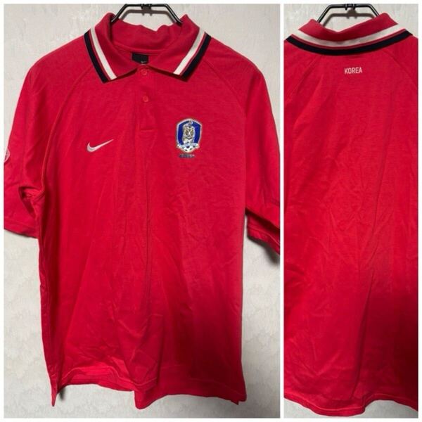 NIKE ナイキ サッカー 韓国代表 ポロシャツ XXLサイズ 美品