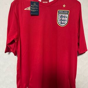 イングランド代表 06 アンブロ UMBRO ユニフォーム 新品 XLサイズ ユニホーム アウェイ 赤 レッド