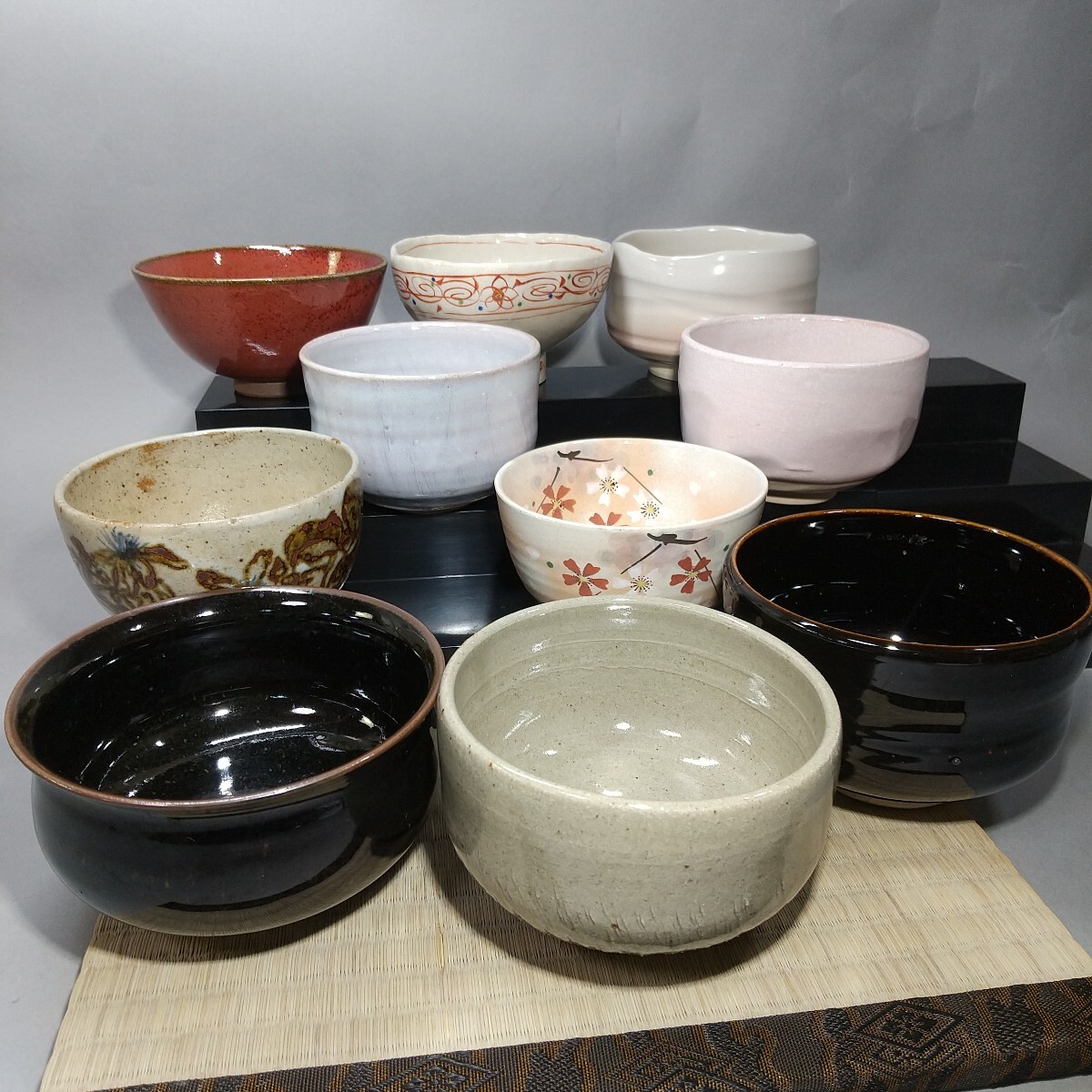 文男造 辰砂釉茶碗 Yahoo!オークション -「辰砂 茶碗」(日本の陶磁) (陶芸)の落札
