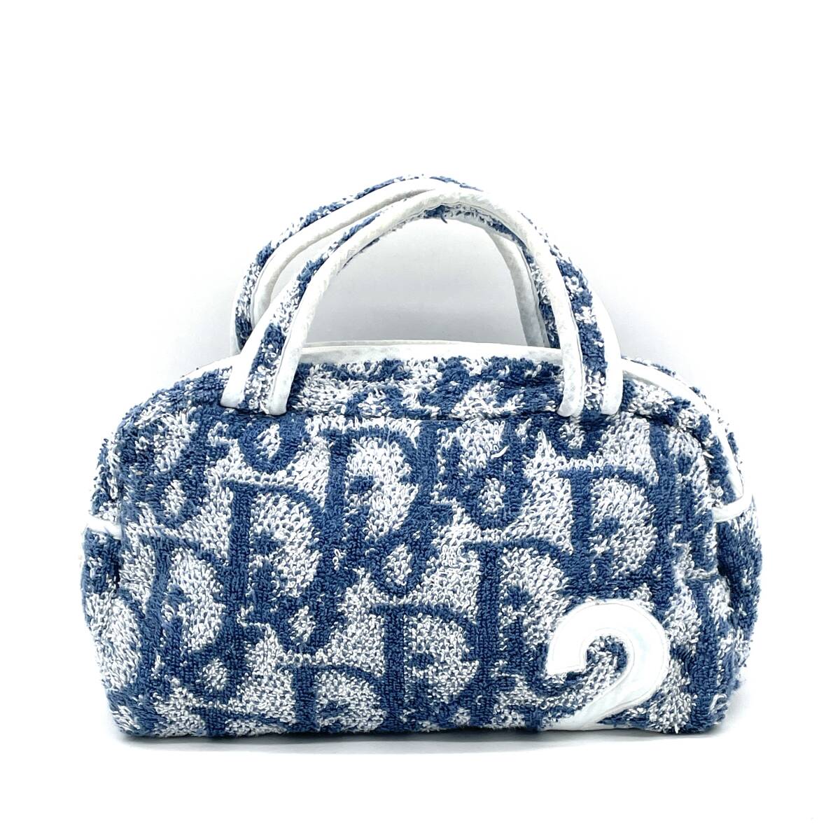 DIOR ポーチ トロッター タオル生地 ロゴ ネイビー コットン Yahoo!オークション -「christian dior タオル」(かばん、バッグ