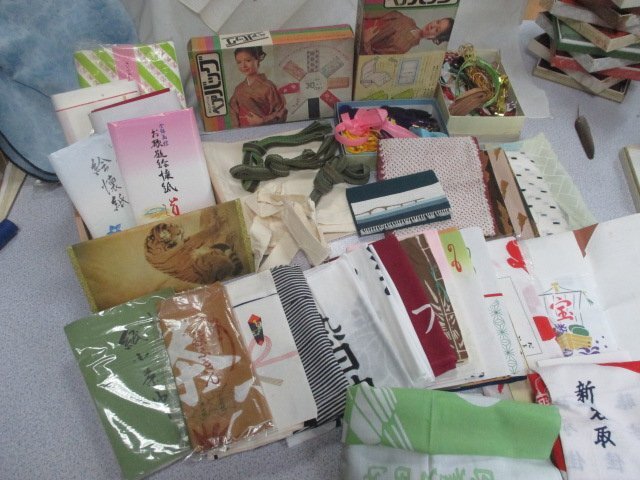 K328【茶道師範の先生から出たお品】■共布でセカンドバックを