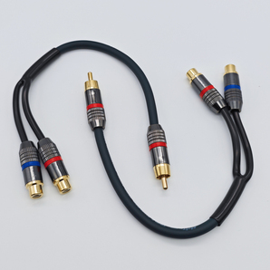 GHOST DSY2F RCAケーブル 分岐Y型 1オス-2メス 2本 (2)