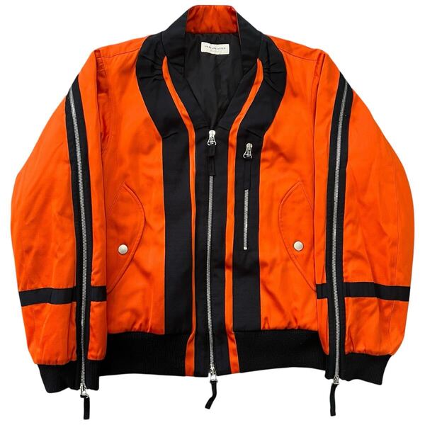 DRIES VAN NOTEN 2014AW オレンジ バックジップアップ ボンバージャケット