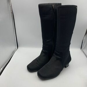 M590 REGAL Reagal GORE-TEX Gore-Tex женский сапоги 23.5cm черный ткань боковой Zip есть перевод