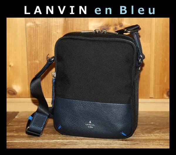 送料無料 即決【未使用】 LANVIN en Bleu ★ ホライゾン ショルダーバッグ ★ ランバン オンブルー 税込定価2万1450円 526101 併