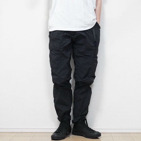 GRAMICCI × BEAMS 別注 ナイロン 6ポケット カーゴパンツ【M】BLACK グラミチ ビームス コラボ ミリタリー クライミング GMP-21S1732