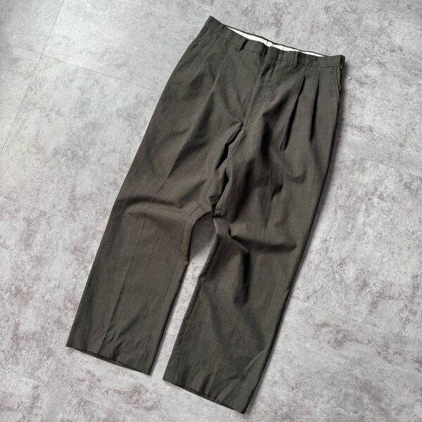 80s 2tuck Straight Slacks made in USA / 80年代 2タック ストレート スラックス アメリカ製 ロケットタロン