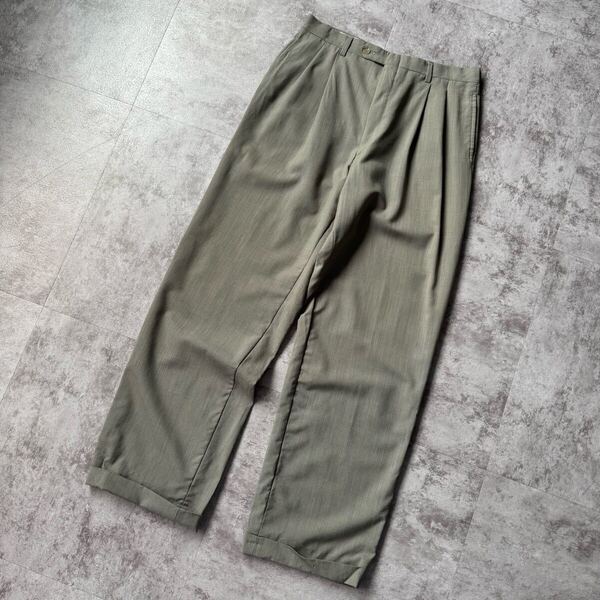 80s 2tuck Straight Slacks made in USA / 80年代 2タック ストレート スラックス アメリカ製 ロケットタロン