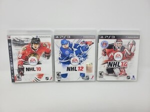 NHL 10 + 12 + 14 PS3 Complete CIB PlayStation 3 Tested Free US Ship See Store! 海外 即決