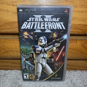 スターウォーズ: Battlefront II 2 (Sony PSP, 2005) Black Label Complete 海外 即決