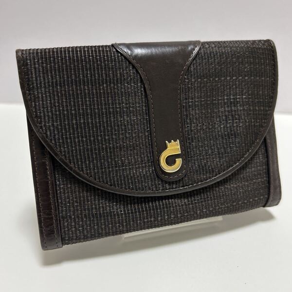 ☆良品☆ ◆COMTESSE コンテス リアル ホースヘア 三つ折り財布 ダークブラウン◆ 馬毛 ヴィンテージ 西ドイツ製 【送料無料】0731