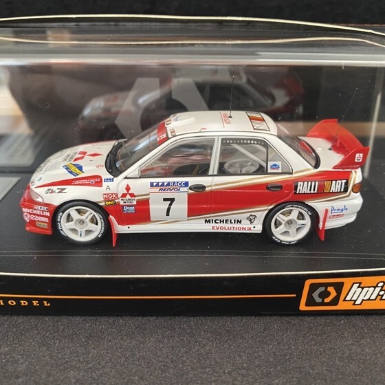 1/43 hpi 三菱 ランサー エボリューション Ⅱ ライトポット付き 1/43 hpi 三菱 ランサー エボリューション Ⅱ ライトポット付き