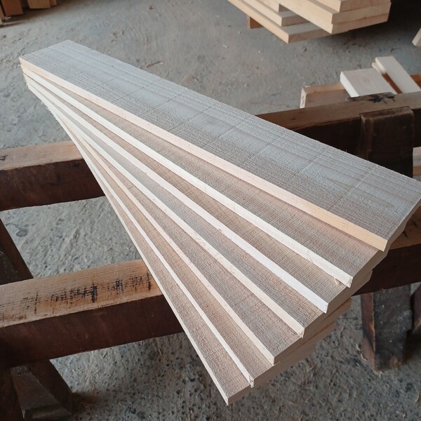 B-2052【67×10×1.5cm】 国産ひのき 板 7枚セット 棚板 看板 工作 一枚板 無垢材 桧 檜 DIY