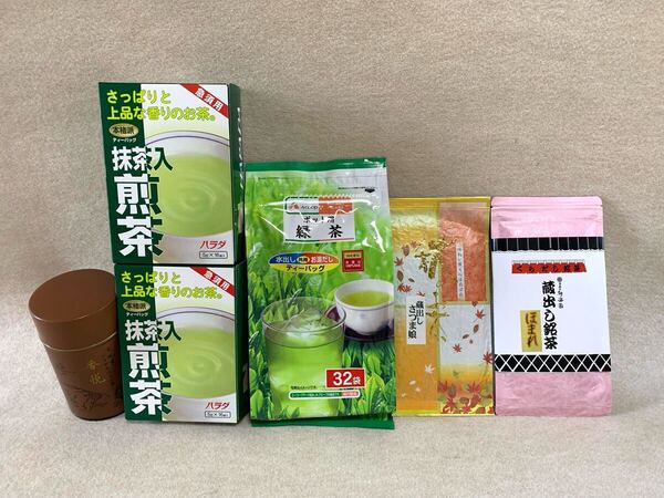 緑茶ティーバッグ 抹茶入り煎茶 ほうじ茶「香悦」蔵出し銘茶 蔵出しさつま娘セット