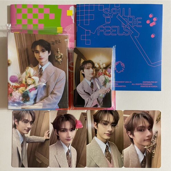 SEVENTEEN ジュン SPILL THE FEELS CARAT盤 バインダー トレカ 28枚 コンプ 検) セブチ カラット フォトカード