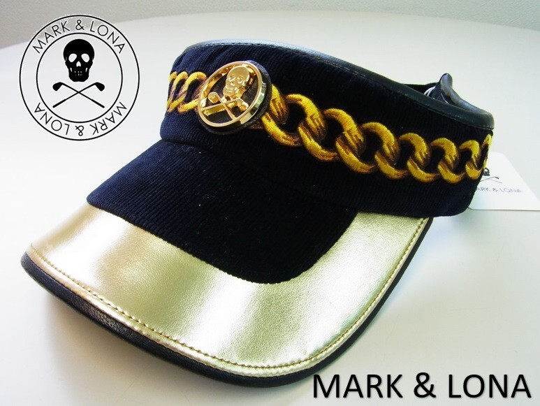 マーク＆ロナ バイザー サンバイザー マーカー付き MARK&LONA マークアンドロナ サンバイザー グレー系 FREE ゴルフ