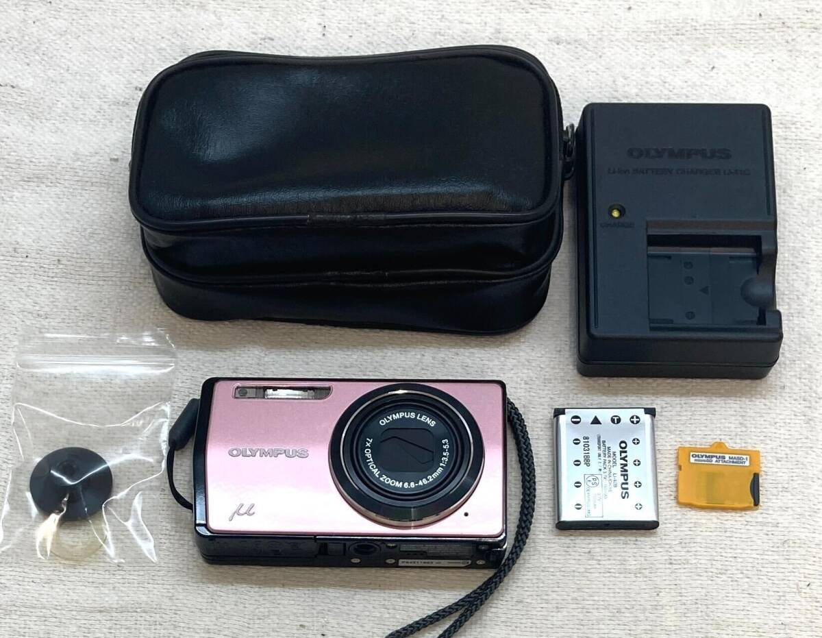 OLYMPUS デジカメ u-7000 コンデジ メモリーカード付 動作品 和 Yahoo!オークション -「オリンパスμ7000」の落札相場・落札価格