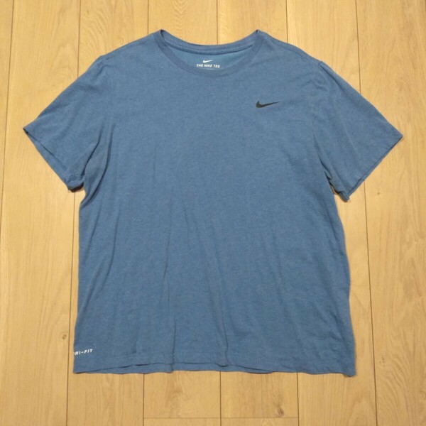 USA古着卸 XLサイズ NIKE ナイキ ワンポイント ロゴ プリント ドライ Tシャツ