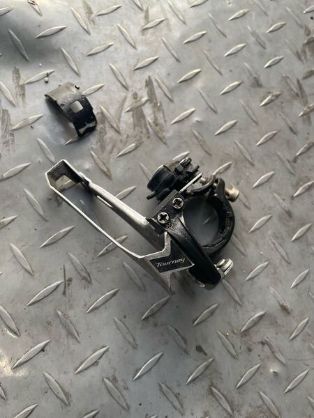 SHIMANO TOURNEY FD-TY710 フロントディレイラー 2X7/8速 34.9mm 8速 シマノ クロスバイク GIANT FUJI RAIZ
