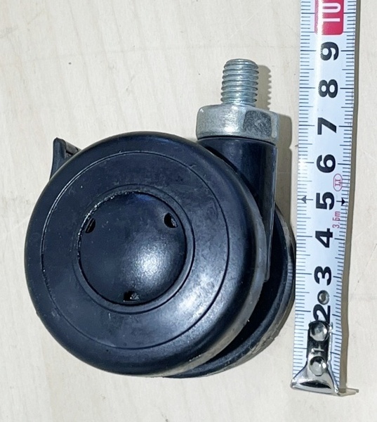 中古ねじ込み式キャスター 車輪直径60mm 耐荷重150Kg ネジサイズM10 ×14M ストッパー付き 1セット 4個入り 送料無料
