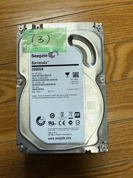 即決、送料無料★ 即決、送料無料★ seagate ST2000DM001 2Tb 3,5Sata HDD (3)