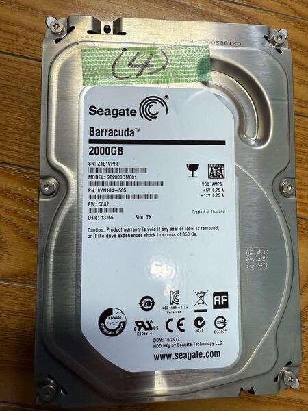 即決、送料無料★ 即決、送料無料★ seagate ST2000DM001 2Tb 3,5Sata HDD (4)