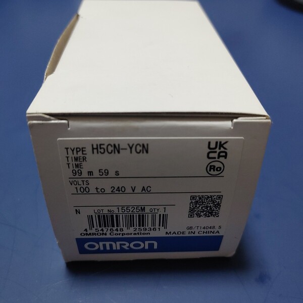 たぶん 未使用 クォーツタイマ H5CN オムロン FA制御機器 H5CN-YCN AC100-240 (62-4683-39)