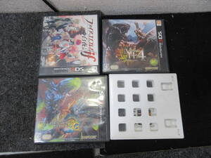 棚20・A633 Nintendo 3DS ソフト ファイアーエムブレムif 【白夜王国】/ MONSTER HUNTER 3G/MH4/MH4G まとめ4点