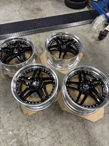 まあまあ美品☆段リム☆深リム☆レーベンハート☆キャンベルSV ☆20インチ☆114.3☆8.5J☆9.5J☆オフ+38☆220クラウン☆アルファード