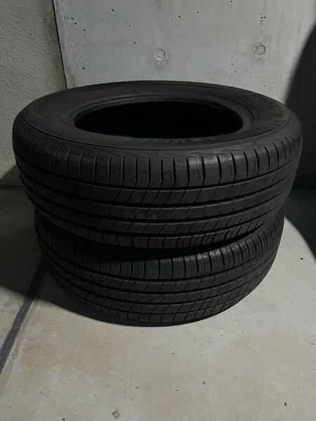 送料無料 195/65R15 ダンロップ ルマン5 4 バリ山中古タイヤ2本セット 2023年製