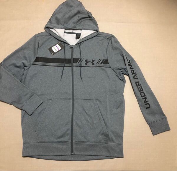 送料無料◆新品◆アンダーアーマー UA フルジップ フーディー◆(XXL)◆1387524-012◆UNDER ARMOUR・裏起毛 パーカー ジャケット