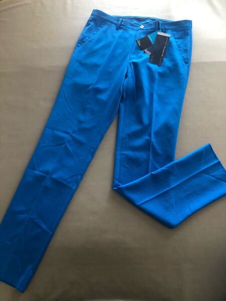 送料無料◆新品◆マンシングウェア 織り柄 ストライプ ストレッチ ロングパンツ◆(88)◆MGMPJD08-BL00◆Munsingwear・マンシング