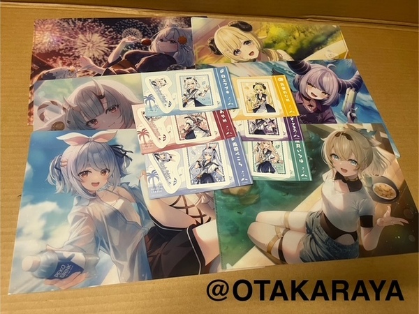 ★★送料無料★★未使用品★★ホロライブ hololive クリアファイル ステッカー ローソンキャンペーン 全12種 コンプ