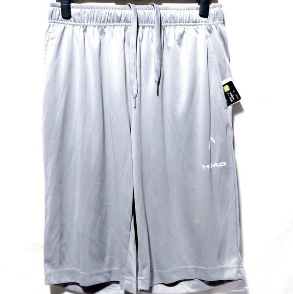 特価/未使用【サイズ=LL(XL)】HEAD/ヘッド/メンズ/左右ポケット付き/ジャージ/ハーフパンツ/胴囲=94~104cm/light.gray