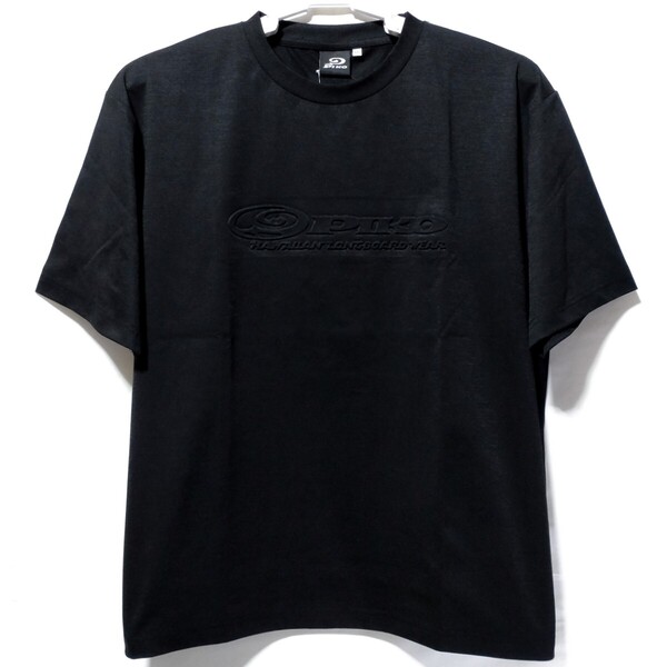 特価/未使用【サイズ=LL(XL)】PIKO/ピコ/メンズ/エンボス加工ロゴ/半袖/Tシャツ/胸囲=104~112cm/black