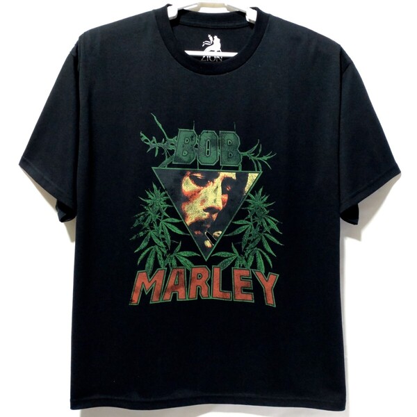 特価/未使用【サイズ=LL(XL)】ZION ROOTWEAR/Bob Marley/ボブ・マーリー/メンズ/半袖/Tシャツ/胸囲=104~112cm/black②