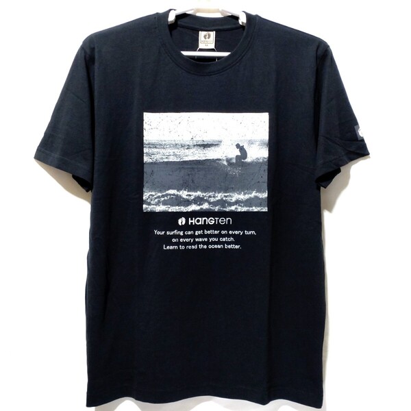特価/未使用【サイズ=LL(XL)】Hangten/ハンテン/フォトプリント/メンズ/半袖/Tシャツ/胸囲=104~112cm/black