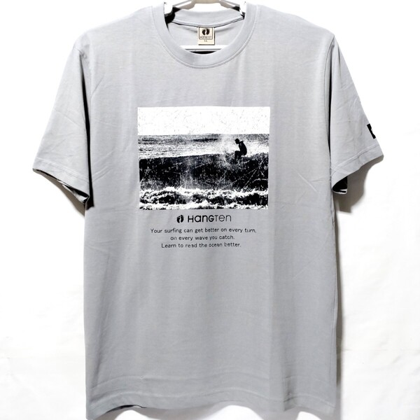 特価/未使用【サイズ=LL(XL)】Hangten/ハンテン/フォトプリント/メンズ/半袖/Tシャツ/胸囲=104~112cm/gray