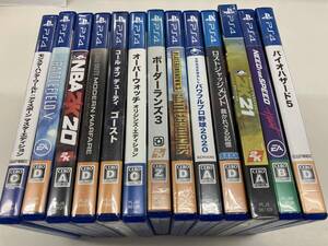 PS4ソフト「バイオハザード5」「NEED FOR SPEED Heat」他13点セット