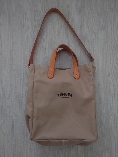 テンベア こどもビームス別注 マザーズ トートバッグ ショルダーバッグ 2way TEMBEA BEAMS ベージュ 肩掛け