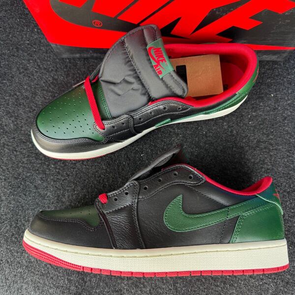 27.5cm 新品未使用 NIKE JORDAN 1 RETRO LOW OG AJ1 ナイキ ジョーダン レトロ ロー スニーカー シューズ レザー ブラック 箱有り 正規品