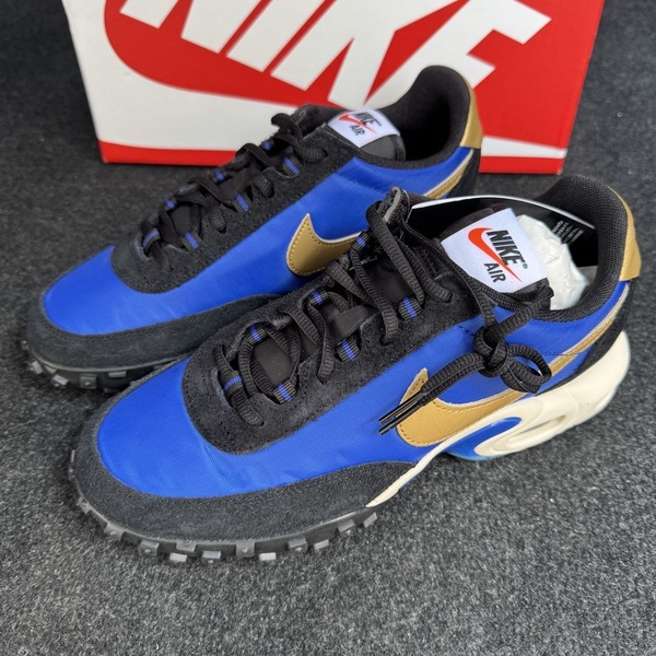 27.5cm 新品未使用 NIKE AIR MAX WAFFLE SP ナイキ エアマックス ワッフル スニーカー シューズ 人気 ブルー ブラック 黒 箱有り 正規品