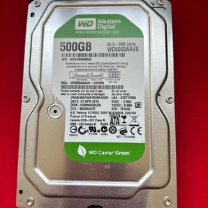 不良返金保証 DIGA・換装用HDD 500GB WDC WD5000AAVS-14N7B0 500GB ☆DMR-BWT550 BWT555 BWT560 (A051)