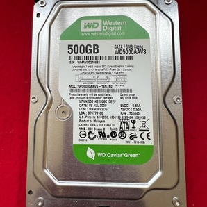 不良返金保証 DIGA・換装用HDD 500GB WDC WD5000AAVS-14N7B0 500GB ☆DMR-BWT550 BWT555 BWT560 (A076)