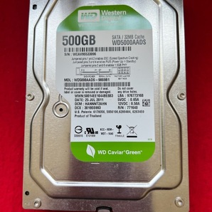 不良返金保証 パナソニック DMR-BRT300 から取外した HDD 500GB Western Digital WD5000AADS (k16)