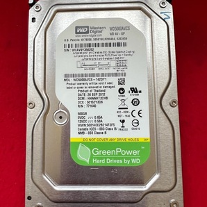不良返金保証 純正 WDC WD5000AVCS-142DY1 500GB ☆DMR-BZT700 BZT600 BWT500 BRT300他(y23)