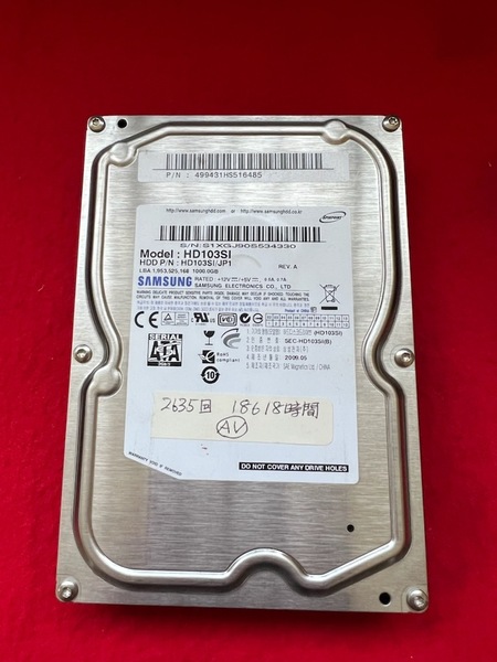 不良返金保証 SAMSUNG HD103SI 1TB 3.5インチ HDD ハードディスク (y35)